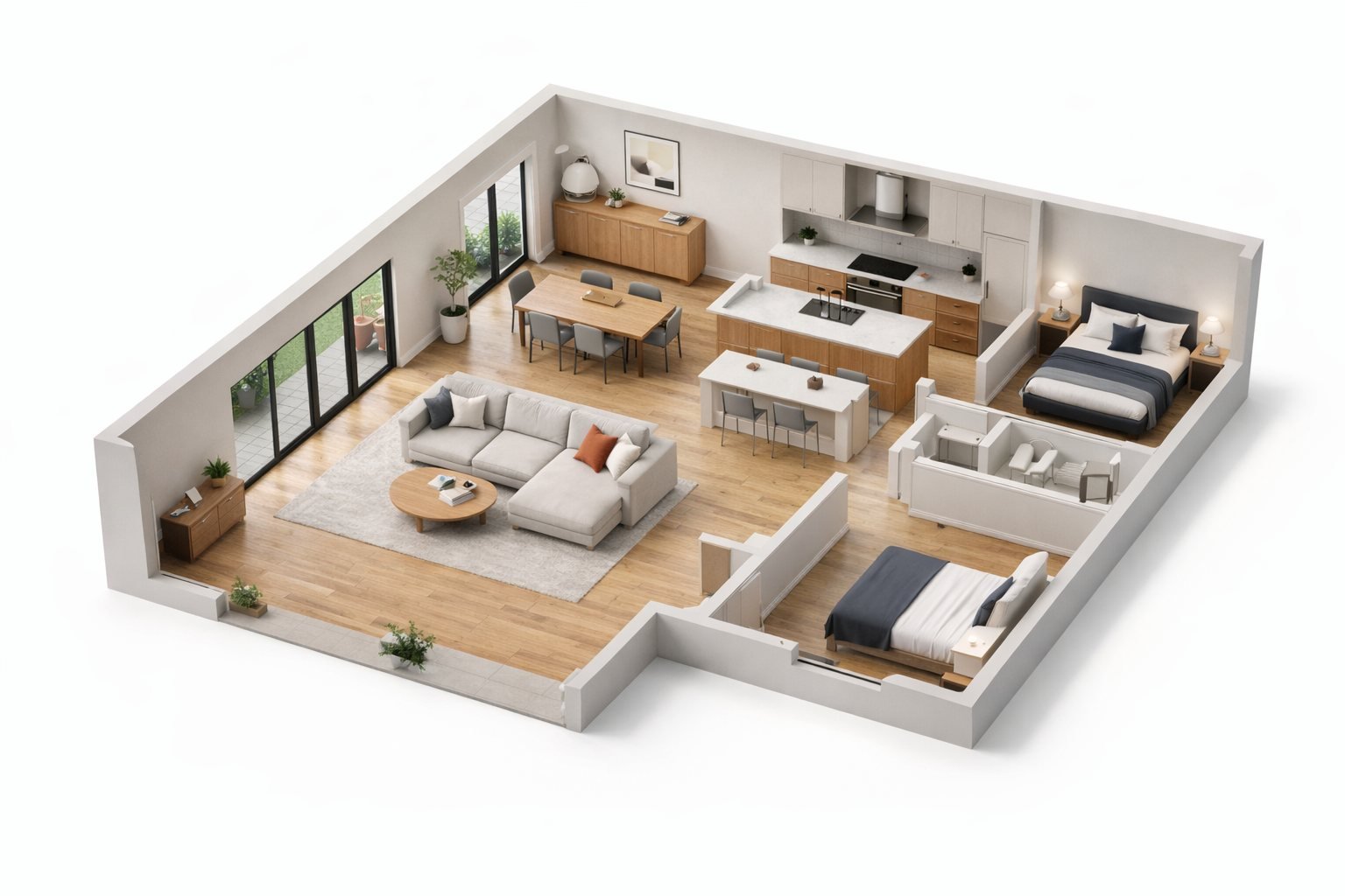Representative three-dimensional building information model